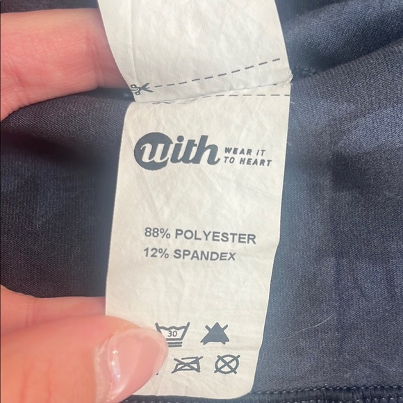 Tone It Up x Wear It To Heart blue tropical print Leggings - Picture 3 of 7